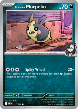Pokémon TCG Marnie's Morpeko – DRI 137/182 Common Reverse Holofoil – EN