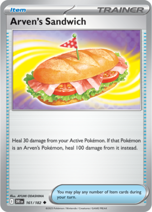 Pokémon TCG Arven's Sandwich – DRI 161/182 Uncommon Reverse Holofoil – EN