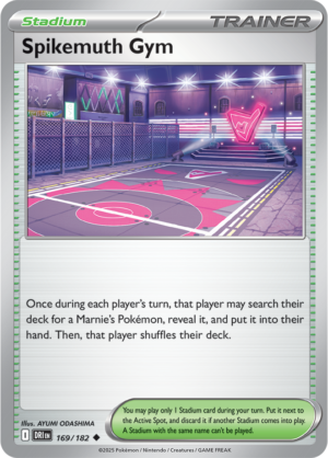 Pokémon TCG Spikemuth Gym – DRI 169/182 Uncommon Reverse Holofoil – EN