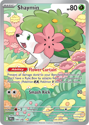 Pokémon TCG Shaymin – DRI 185/182 Illustration Rare Holo – EN