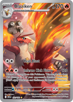 Pokémon TCG Blaziken – DRI 192/182 Illustration Rare Holo – EN