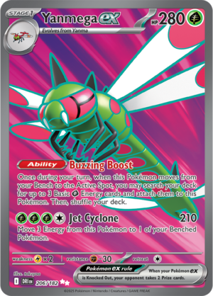 Pokémon TCG Yanmega ex – DRI 206/182 Ultra Rare Holo – EN