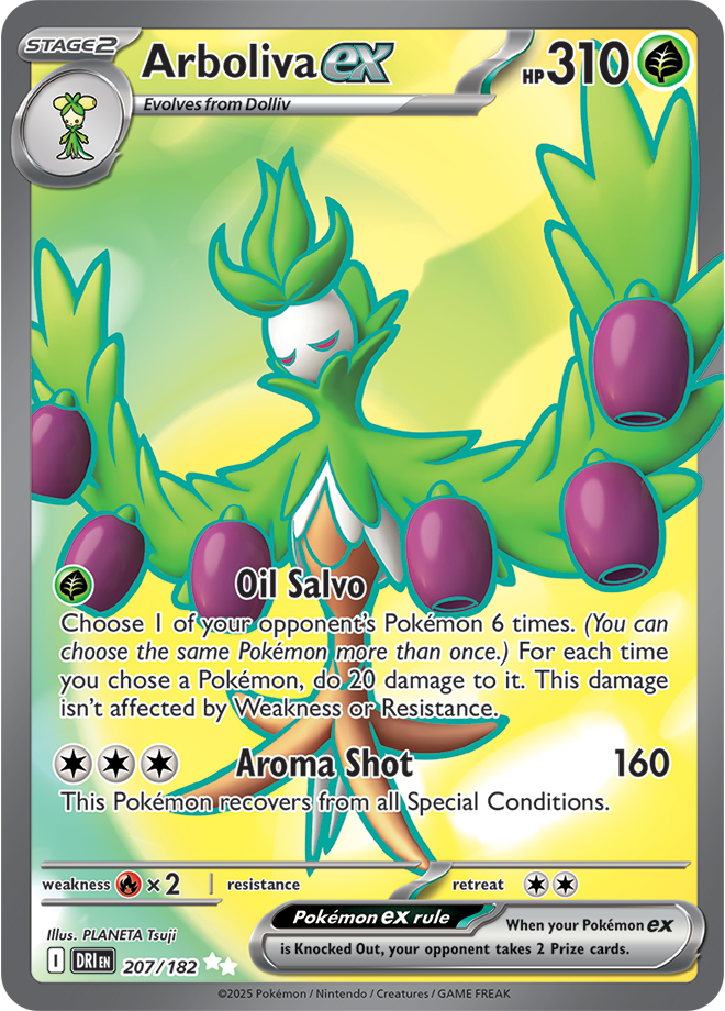 Pokémon TCG Arboliva ex – DRI 207/182 Ultra Rare Holo – EN