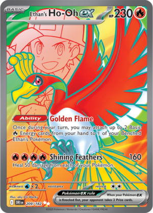 Pokémon TCG Ethan's Ho-Oh ex – DRI 209/182 Ultra Rare Holo – EN