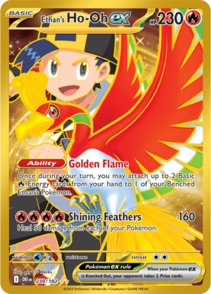 Pokémon TCG Ethan's Ho-Oh ex – DRI 239/182 Hyper Rare Holo – EN