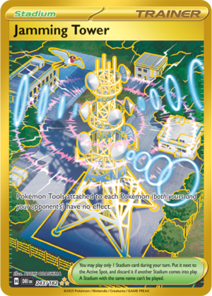 Pokémon TCG Jamming Tower – DRI 243/182 Hyper Rare Holo – EN