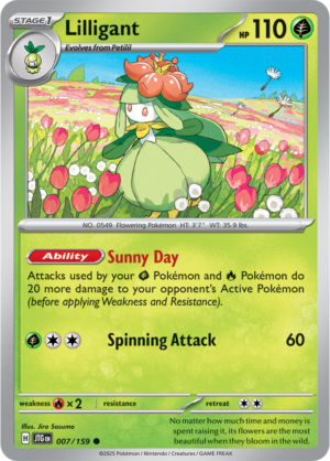 Pokémon TCG Lilligant – JTG 007/159 Common Regular – EN