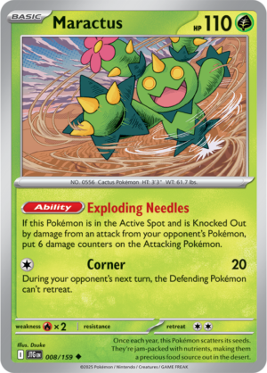 Pokémon TCG Maractus – JTG 008/159 Uncommon Regular – EN