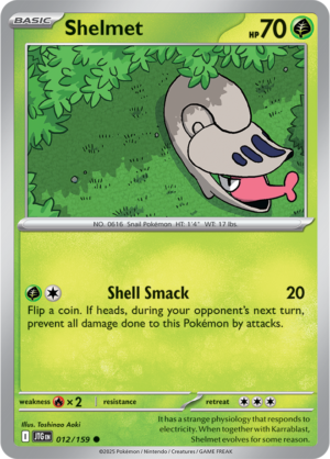Pokémon TCG Shelmet – JTG 012/159 Common Regular – EN