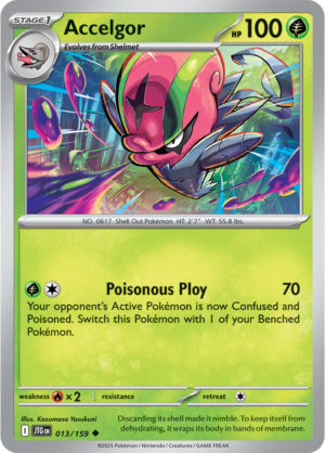 Pokémon TCG Accelgor – JTG 013/159 Uncommon Regular – EN
