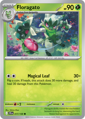 Pokémon TCG Floragato – JTG 017/159 Common Regular – EN