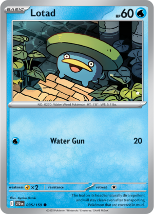 Pokémon TCG Lotad – JTG 035/159 Common Regular – EN