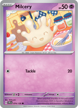 Pokémon TCG Milcery – JTG 074/159 Common Reverse Holofoil – EN