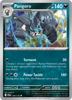 Pokémon TCG Pangoro – JTG 099/159 Uncommon Reverse Holofoil – EN