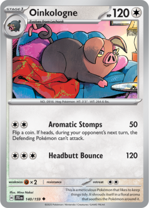 Pokémon TCG Oinkologne – JTG 140/159 Uncommon Reverse Holofoil – EN
