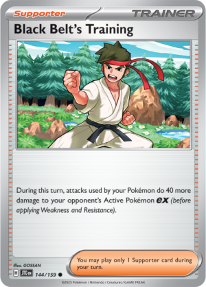 Pokémon TCG Black Belt's Training – JTG 144/159 Common Reverse Holofoil – EN