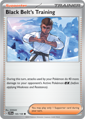 Pokémon TCG Black Belt's Training – JTG 145/159 Common Reverse Holofoil – EN