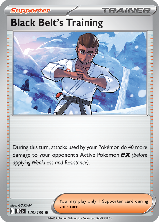 Pokémon TCG Black Belt's Training – JTG 145/159 Common Regular – EN