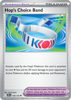 Pokémon TCG Hop's Choice Band – JTG 148/159 Uncommon Reverse Holofoil – EN