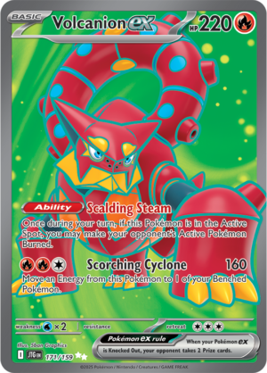 Pokémon TCG Volcanion ex – JTG 171/159 Ultra Rare Holo – EN