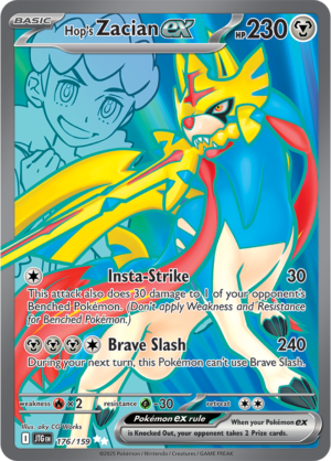 Pokémon TCG Hop's Zacian ex – JTG 176/159 Ultra Rare Holo – EN