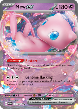 Pokémon TCG Mew ex – MEW 151/165 Double Rare Holo – EN
