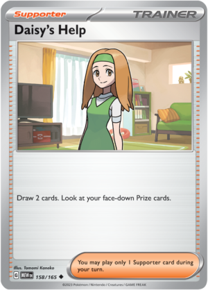 Pokémon TCG Daisy's Help – MEW 158/165 Uncommon Reverse Holofoil – EN