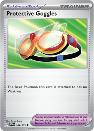 Pokémon TCG Protective Goggles – MEW 164/165 Uncommon Reverse Holofoil – EN