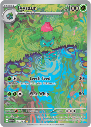 Pokémon TCG Ivysaur – MEW 167/165 Illustration Rare Holo – EN