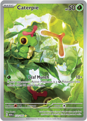 Pokémon TCG Caterpie – MEW 172/165 Illustration Rare Holo – EN