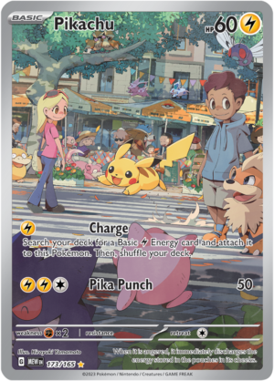 Pokémon TCG Pikachu – MEW 173/165 Illustration Rare Holo – EN