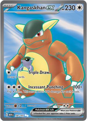 Pokémon TCG Kangaskhan ex – MEW 190/165 Ultra Rare Holo – EN