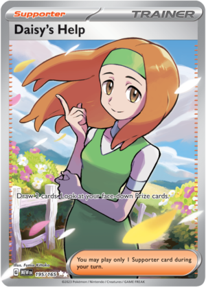 Pokémon TCG Daisy's Help – MEW 195/165 Ultra Rare Holo – EN