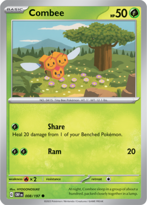 Pokémon TCG Combee – OBF 008/197 Common Reverse Holofoil – EN
