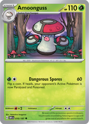 Pokémon TCG Amoonguss – OBF 010/197 Uncommon Regular – EN