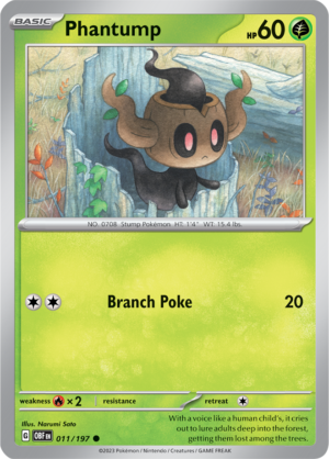 Pokémon TCG Phantump – OBF 011/197 Common Regular – EN
