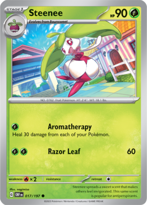 Pokémon TCG Steenee – OBF 017/197 Common Regular – EN