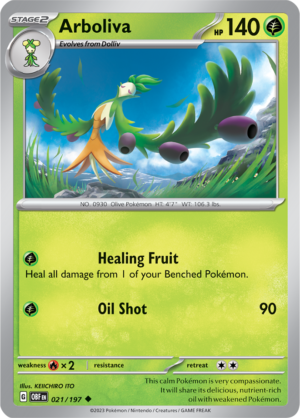 Pokémon TCG Arboliva – OBF 021/197 Uncommon Regular – EN