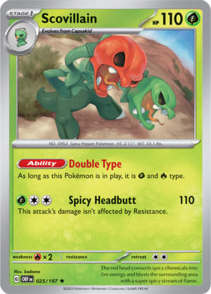 Pokémon TCG Scovillain – OBF 025/197 Rare Holo – EN