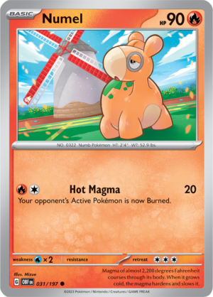 Pokémon TCG Numel – OBF 031/197 Common Regular – EN