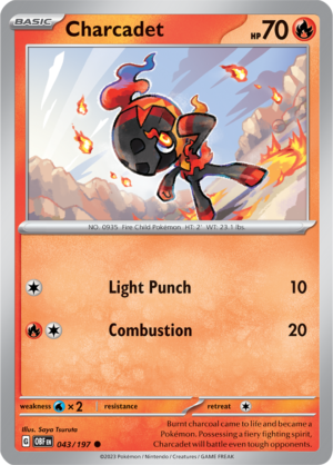 Pokémon TCG Charcadet – OBF 043/197 Common Reverse Holofoil – EN
