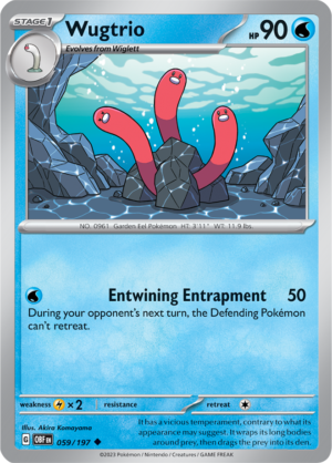 Pokémon TCG Wugtrio – OBF 059/197 Uncommon Reverse Holofoil – EN