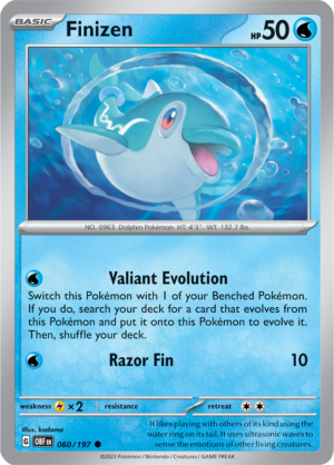 Pokémon TCG Finizen – OBF 060/197 Common Reverse Holofoil – EN