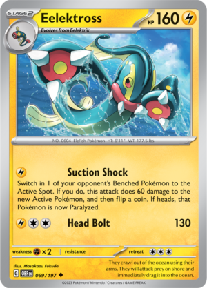 Pokémon TCG Eelektross – OBF 069/197 Uncommon Regular – EN