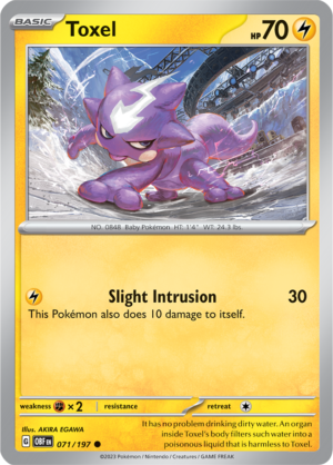 Pokémon TCG Toxel – OBF 071/197 Common Reverse Holofoil – EN