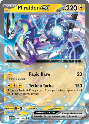 Pokémon TCG Miraidon ex – OBF 079/197 Double Rare Holo – EN