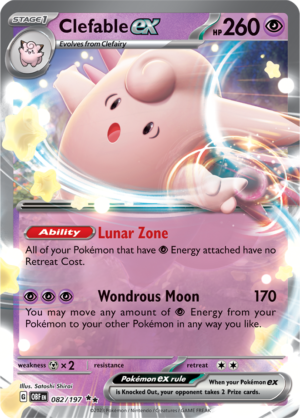 Pokémon TCG Clefable ex – OBF 082/197 Double Rare Holo – EN