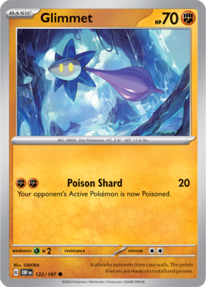 Pokémon TCG Glimmet – OBF 122/197 Common Reverse Holofoil – EN
