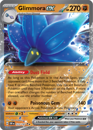 Pokémon TCG Glimmora ex – OBF 123/197 Double Rare Holo – EN