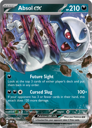 Pokémon TCG Absol ex – OBF 135/197 Double Rare Holo – EN